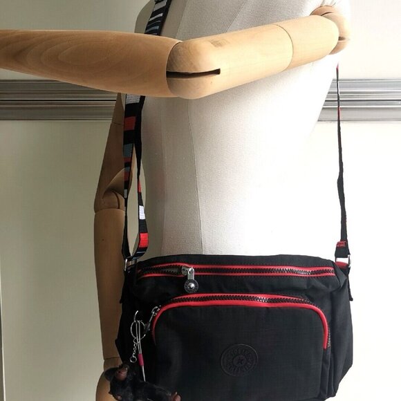 brand new Kipling vintage crossbody bag Reth medium black - Picture 7 of 8